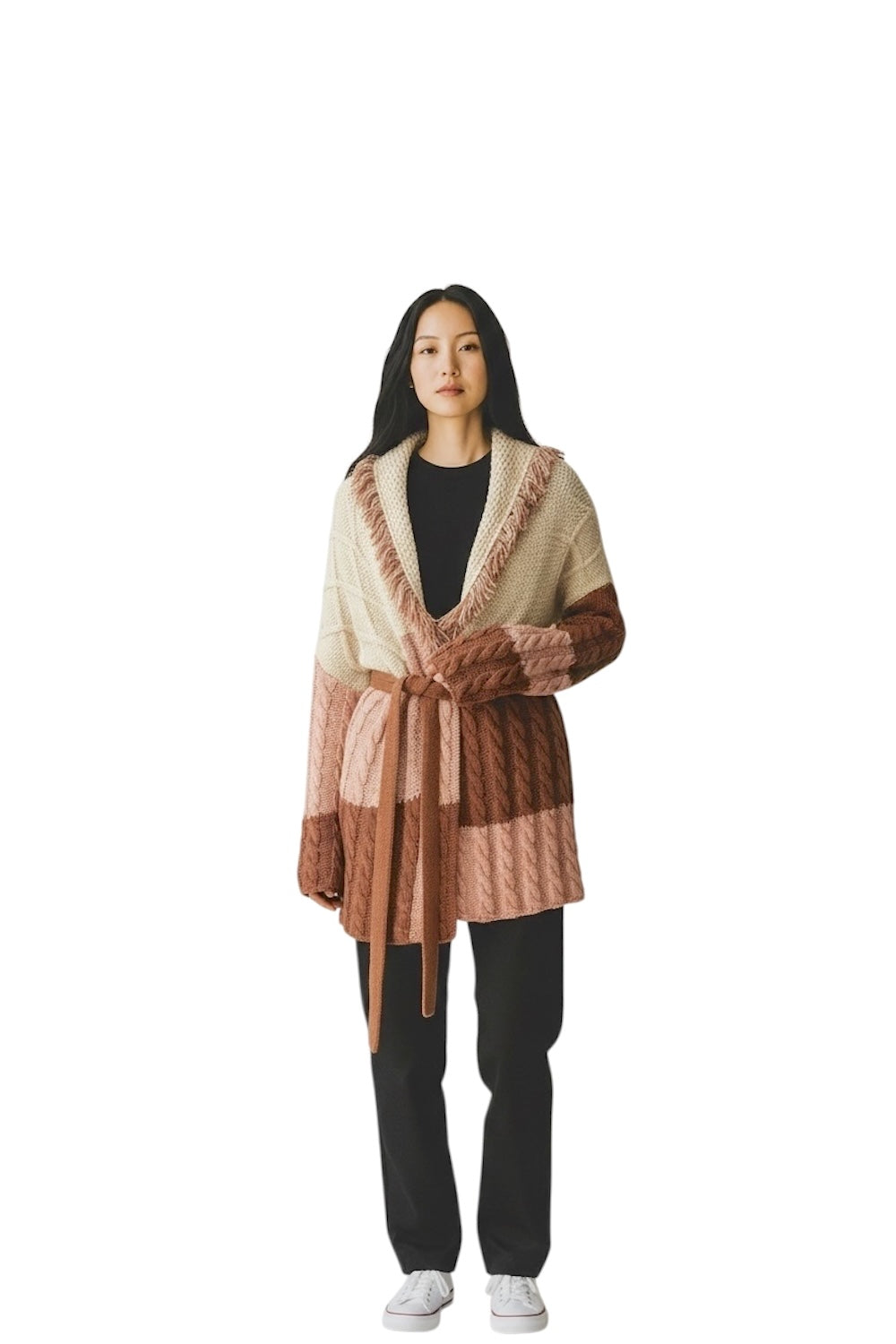 Kontatto earth light pink butter cardigan