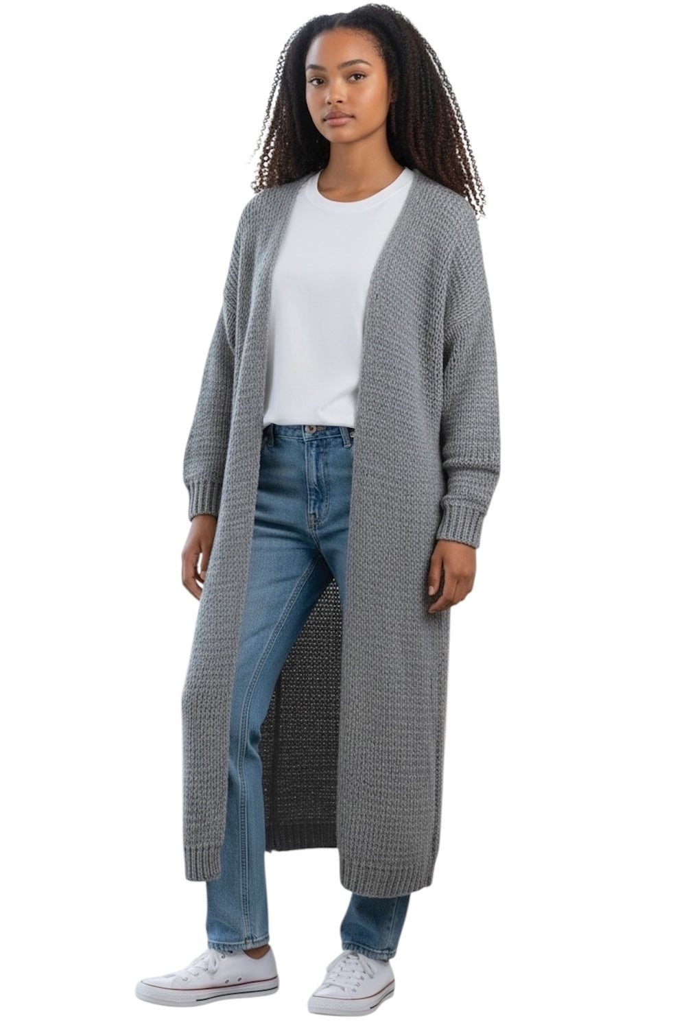Saiph grey long cardigan
