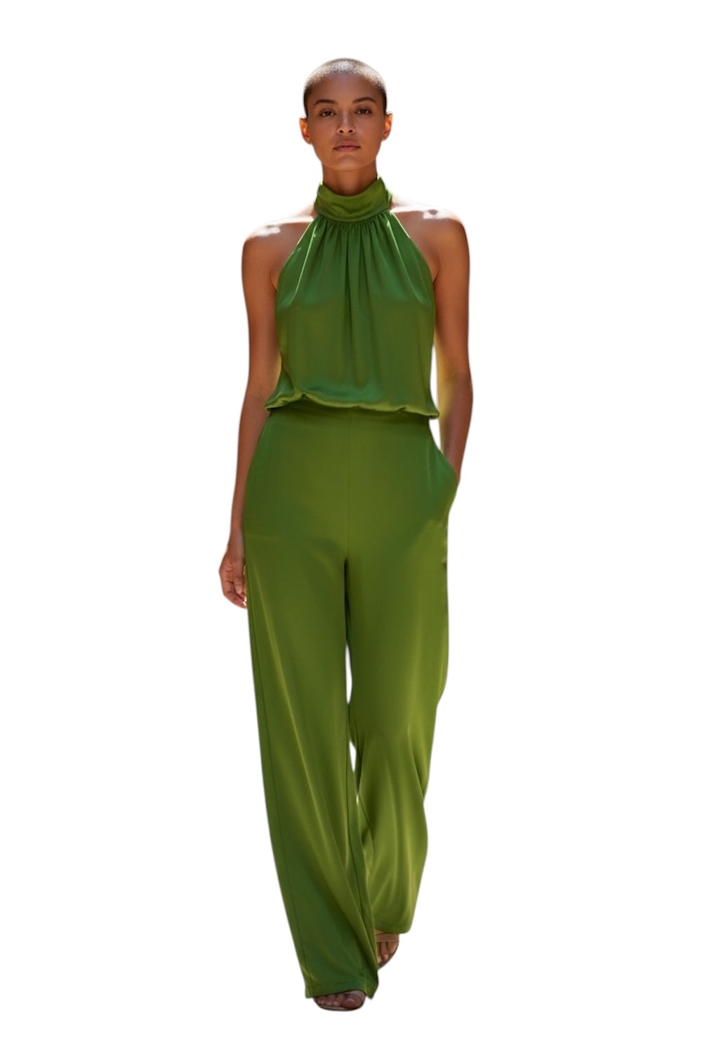 Dixie olivgrüne Latzhose