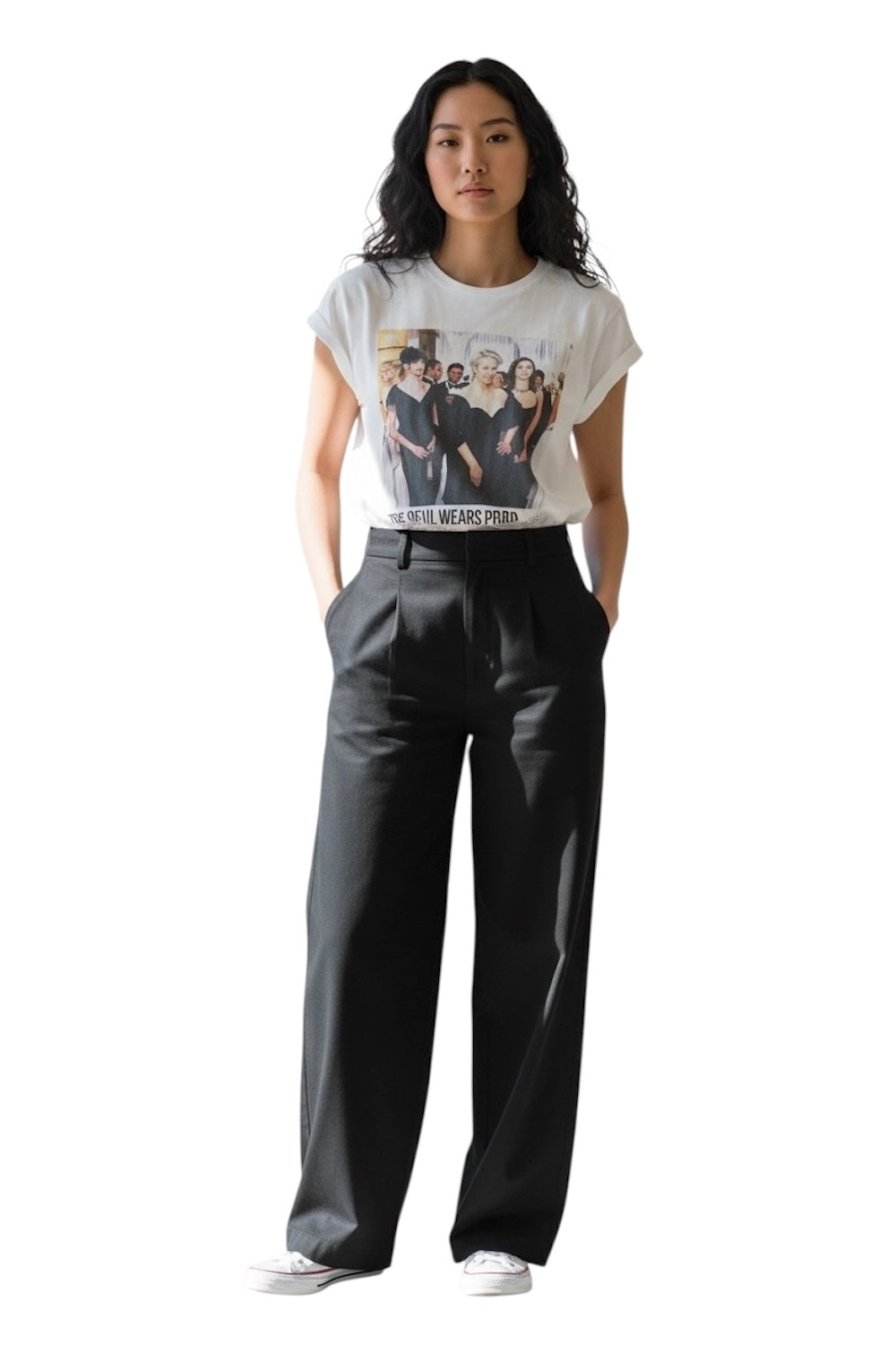 California Vintage the devil wears prada white t-shirt