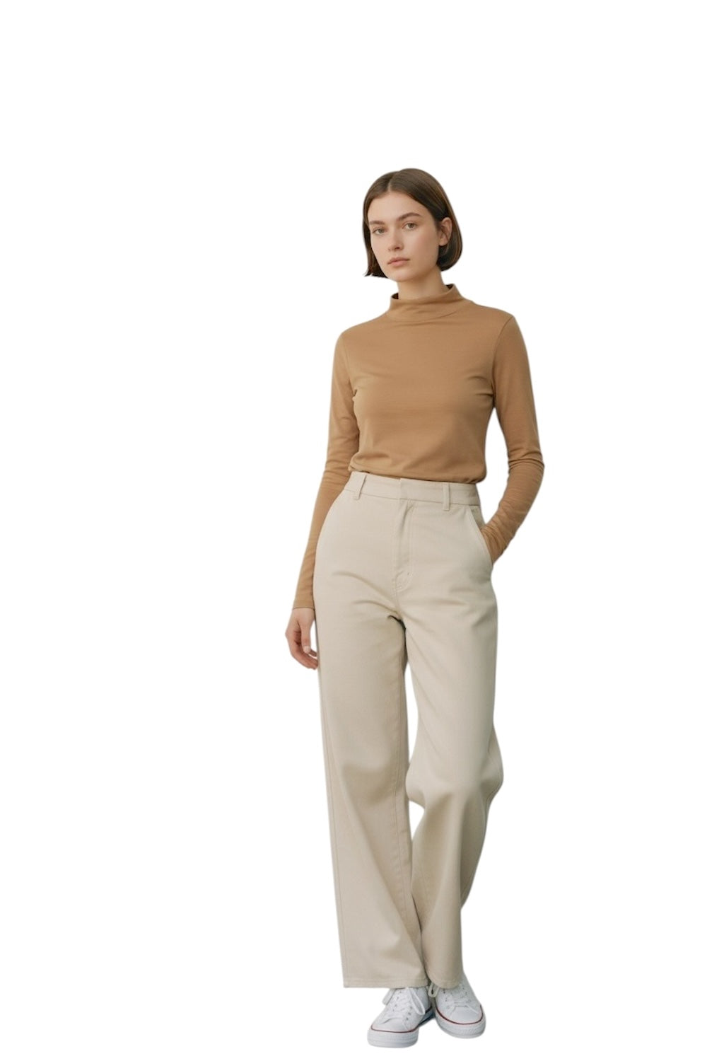 le îls camel cashmere t-shirt