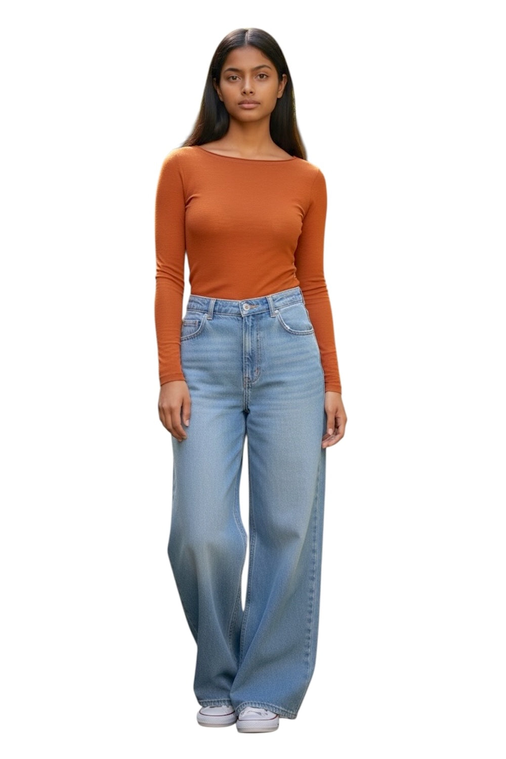 Le îls rust cashmere t-shirt