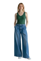 Vicolo dark green top