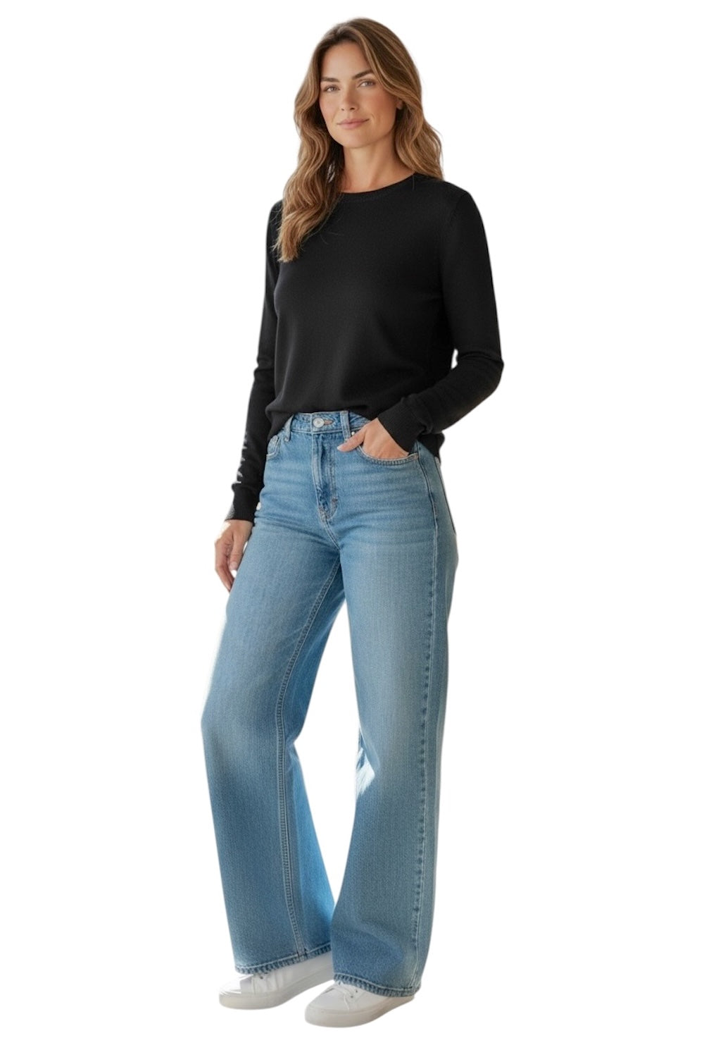 schwarzer Vicolo-Pullover