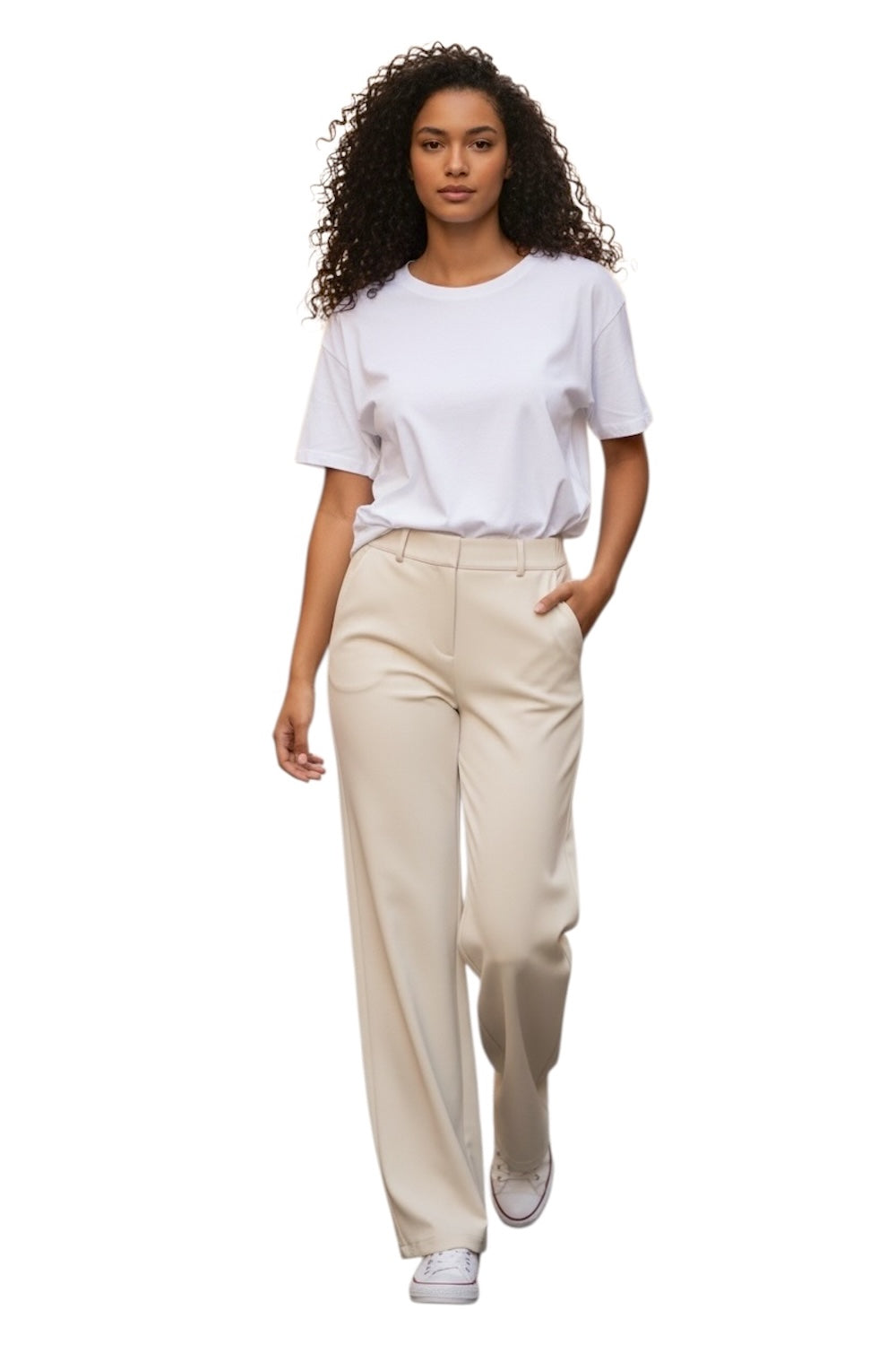 Dixie cremefarbene Hose