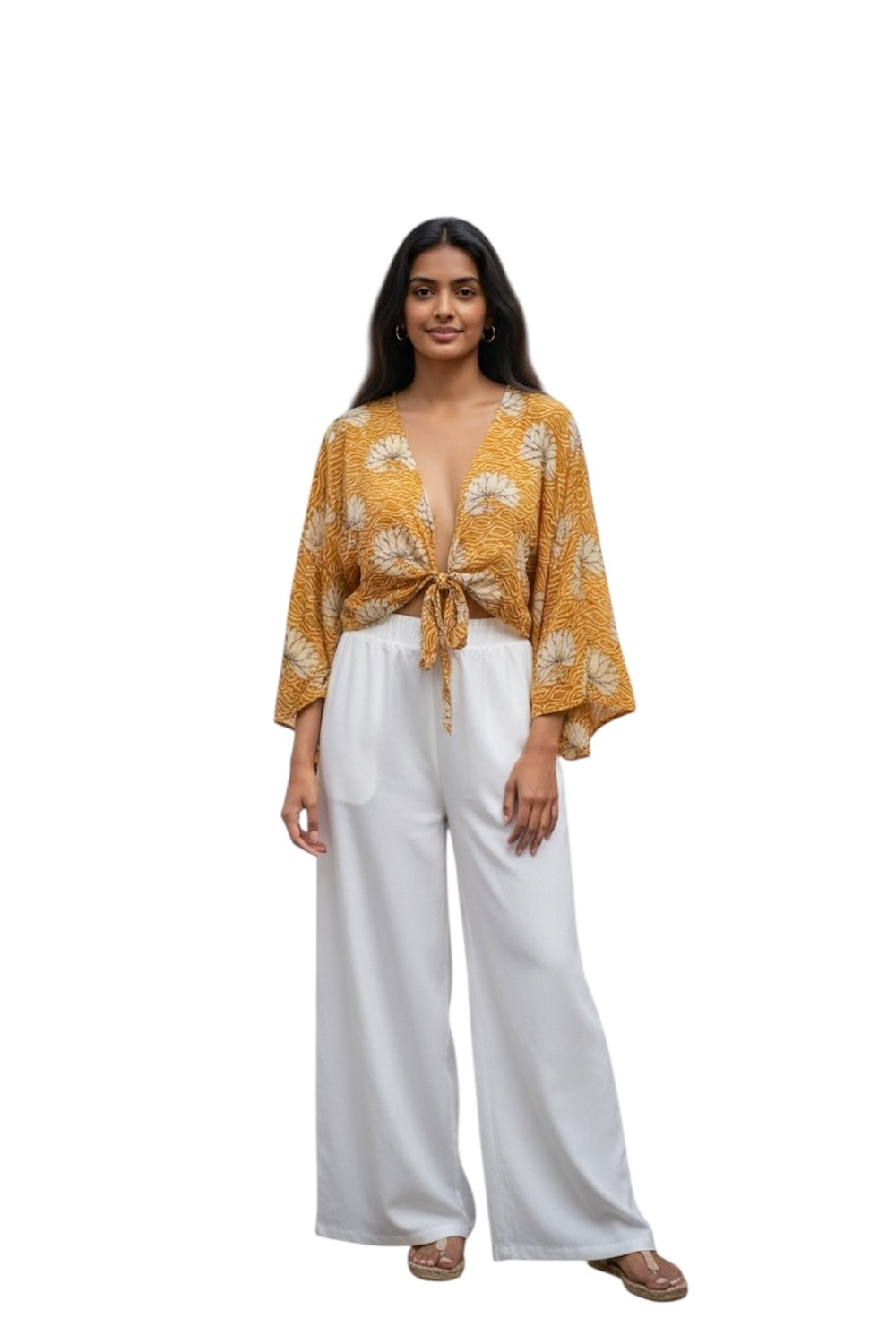 Camicia senape multicolore hindi