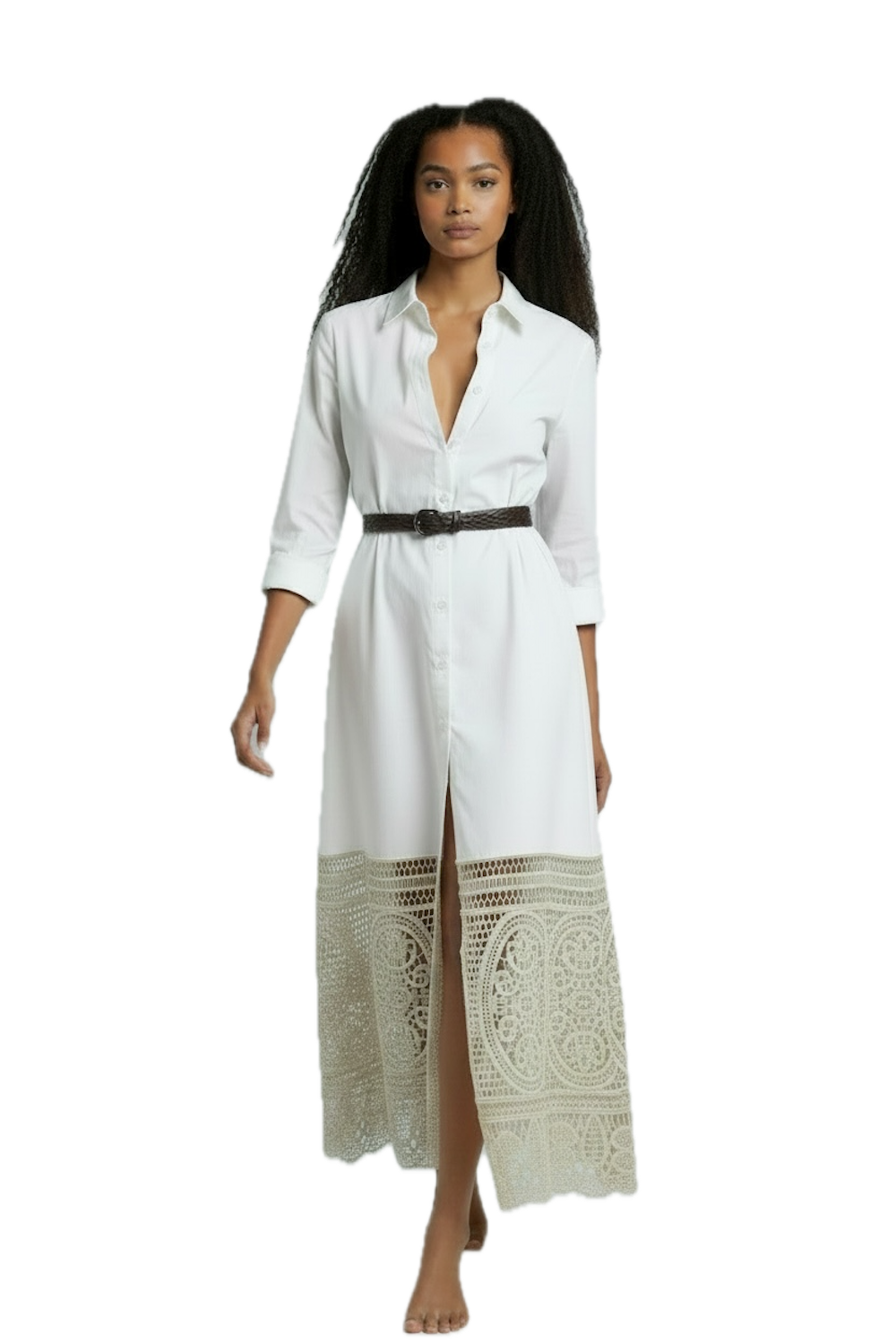 Dixie cream chemisier dress