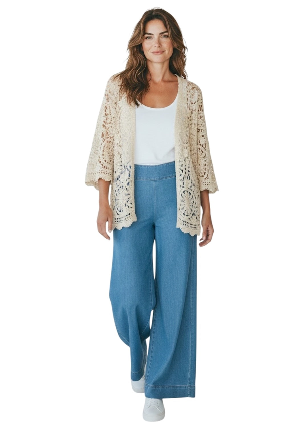 Le îls beige cardigan