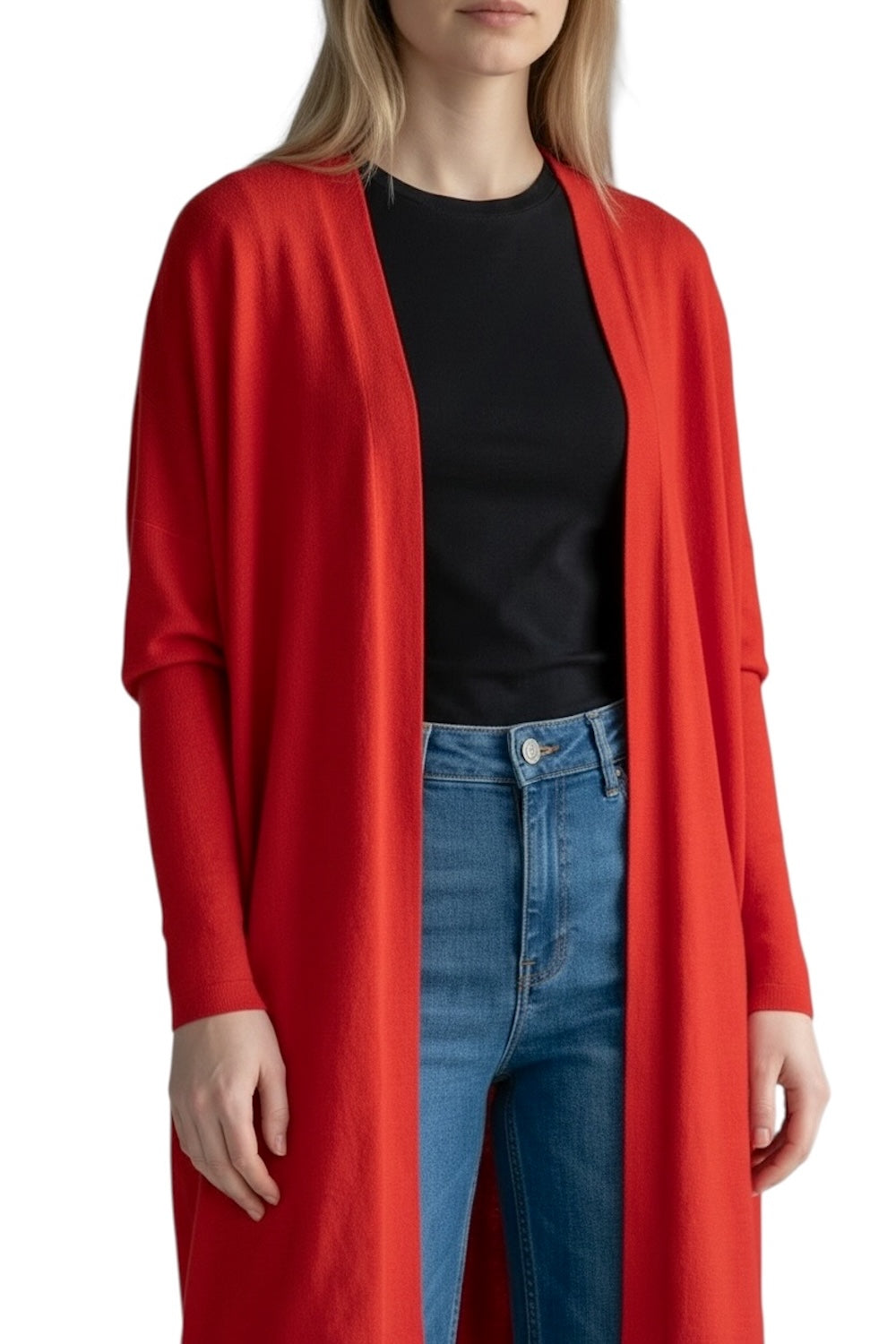 Cardigan rosso Kontatto