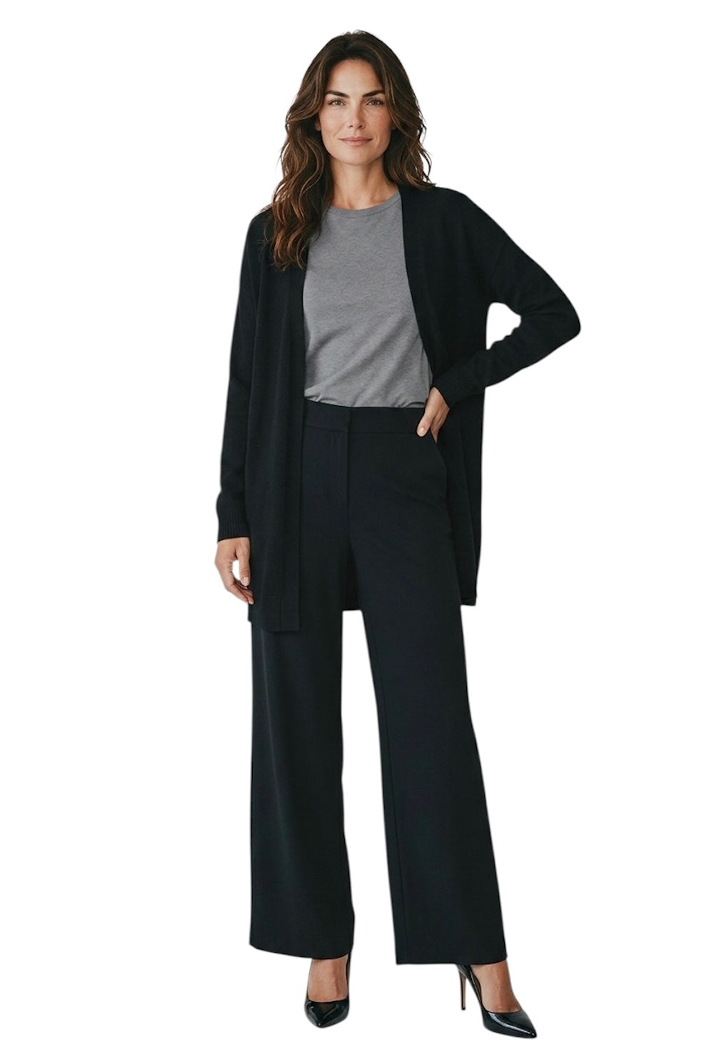 Cardigan nero Kontatto
