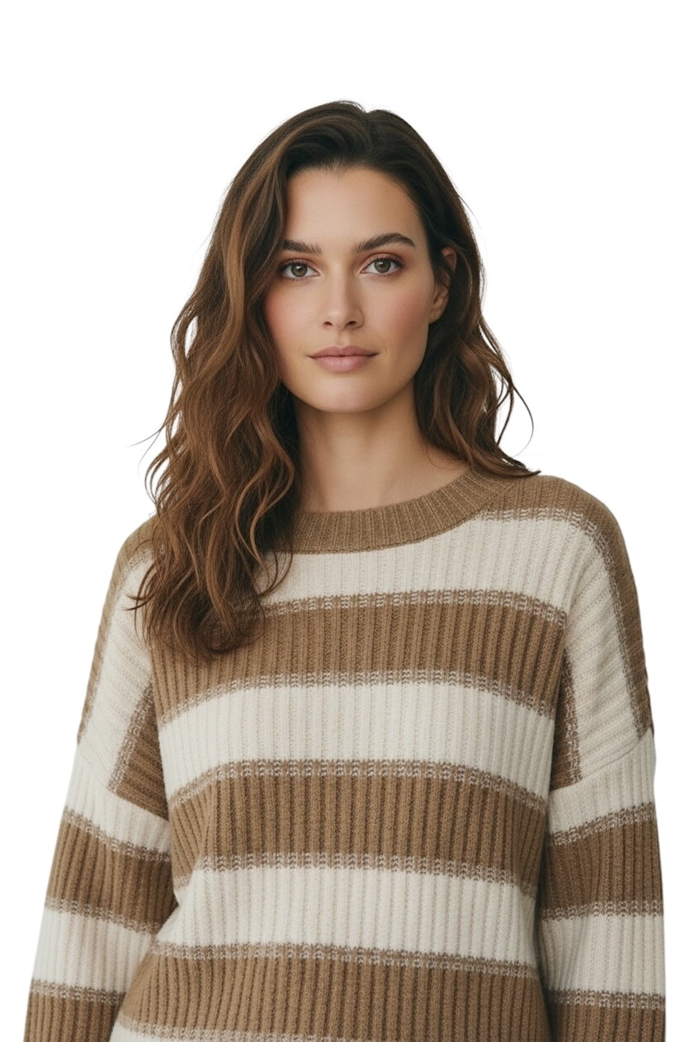 Kontatto camel gold cream pullover