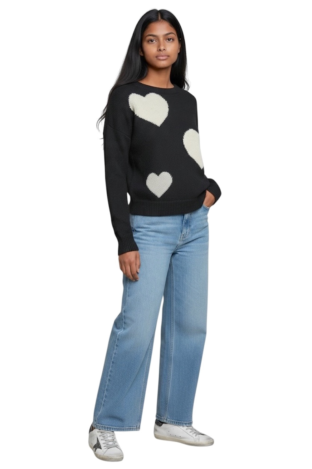 Kontatto black cream sylver pullover