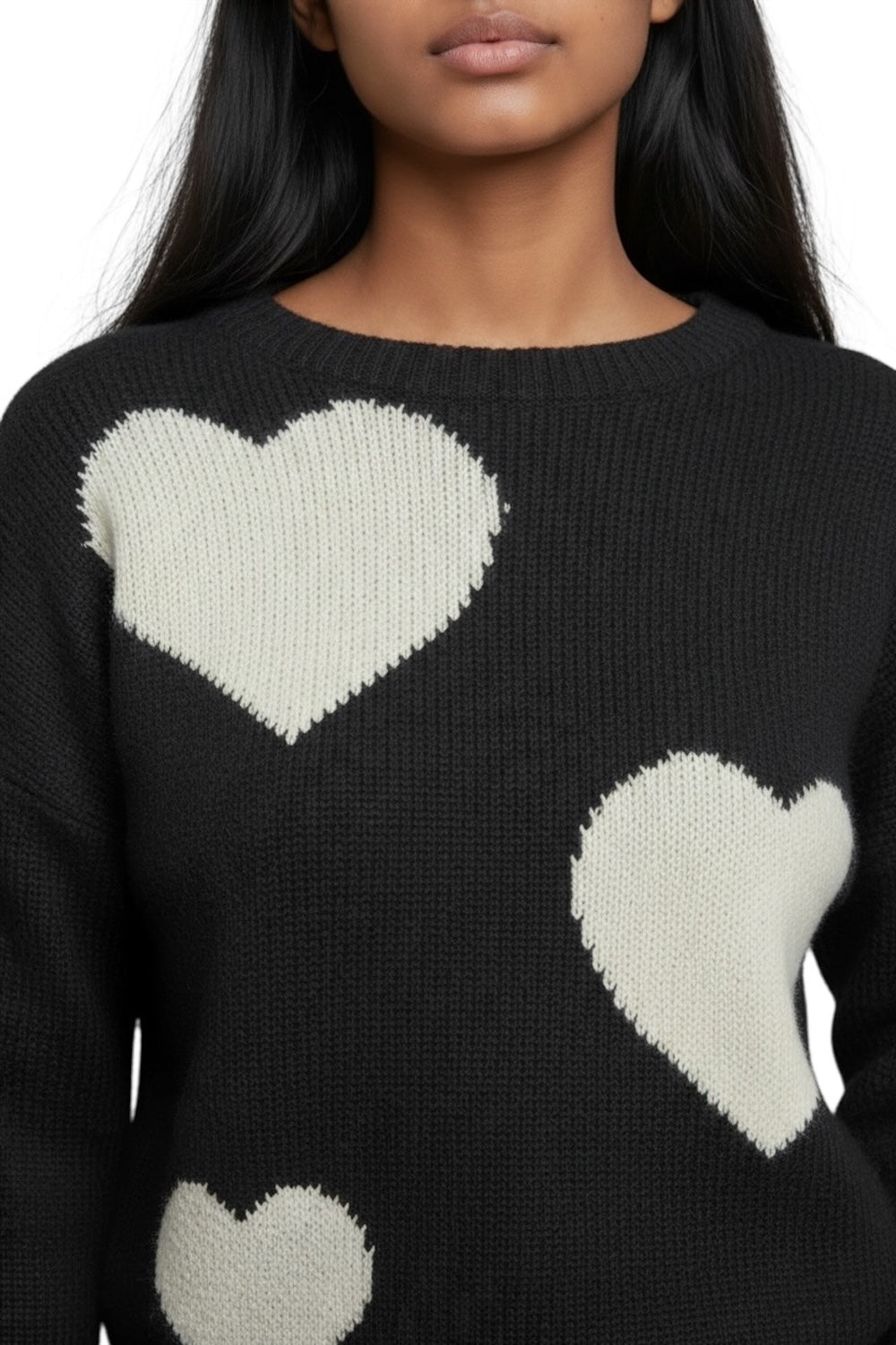 Kontatto black cream sylver pullover