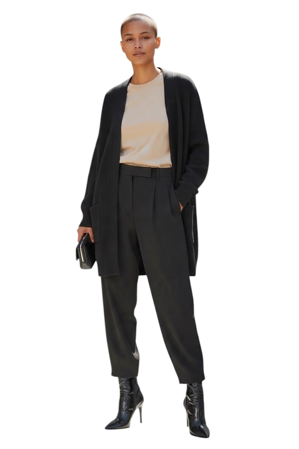 Kontatto black cardigan