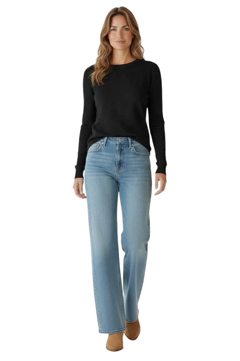 schwarzer Vicolo-Pullover