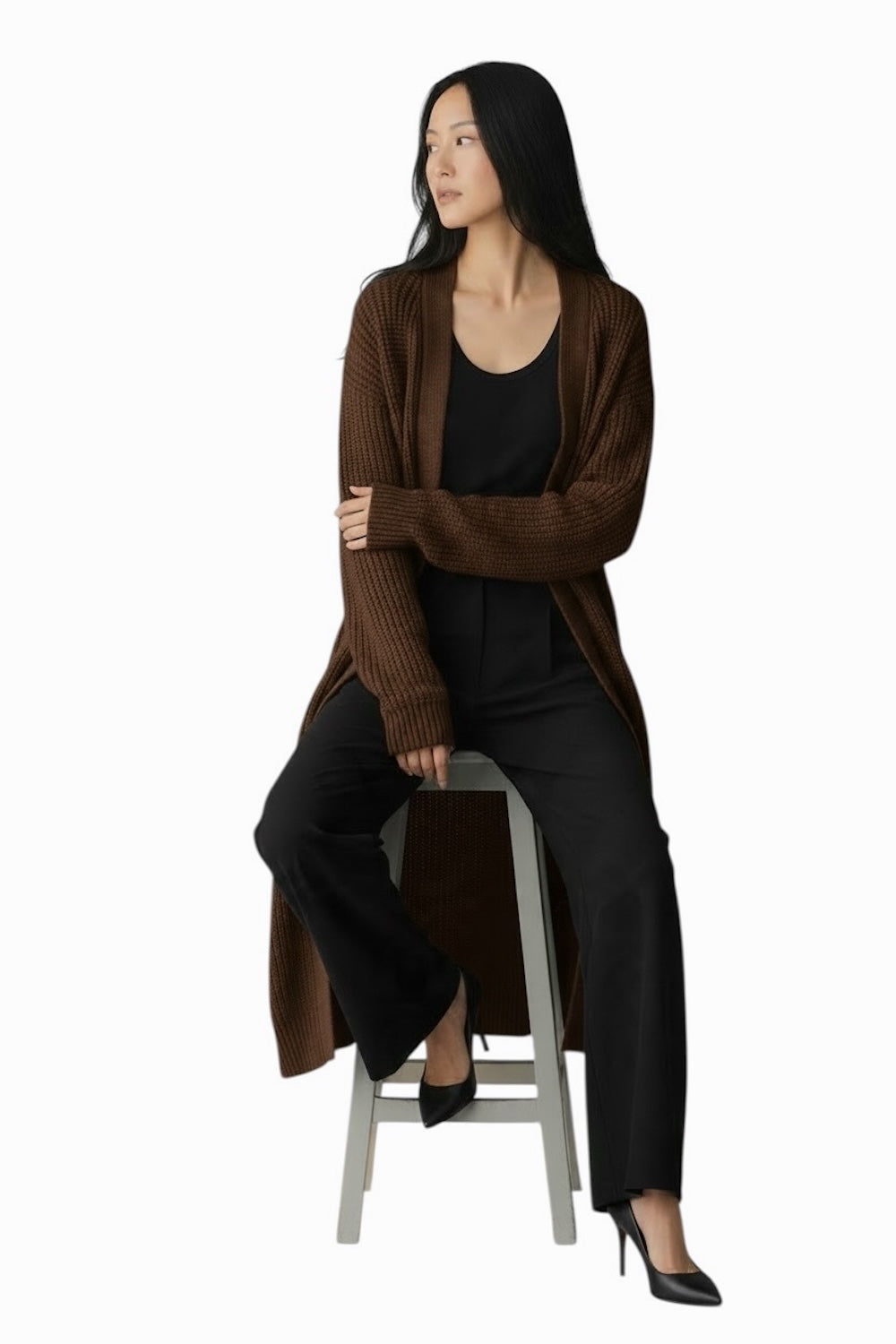 Vicolo braune Strickjacke