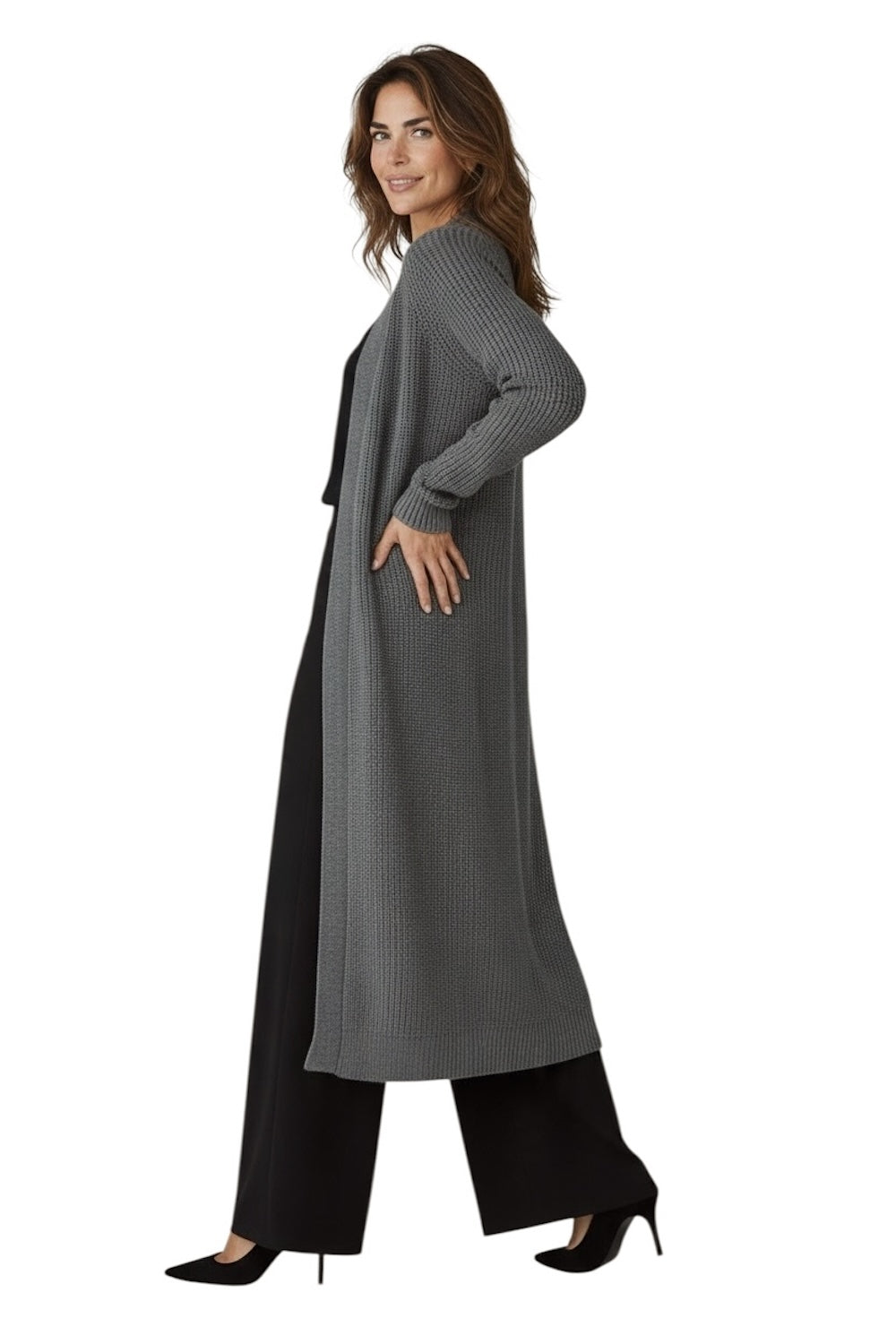Vicolo dark grey cardigan