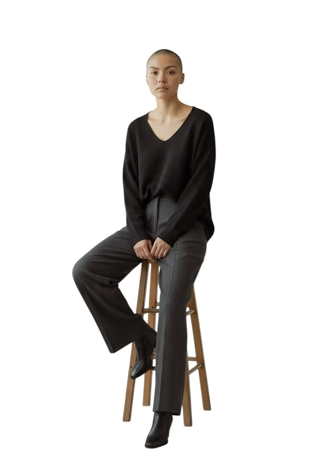 schwarzer Vicolo-Pullover