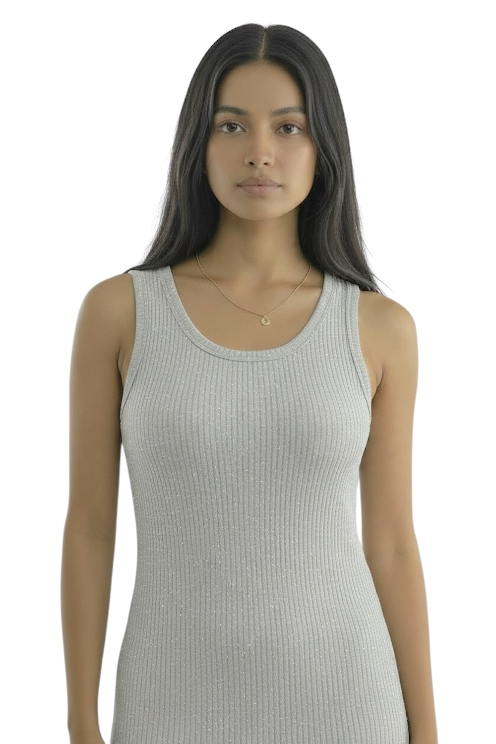 Vicolo silver lurex dress