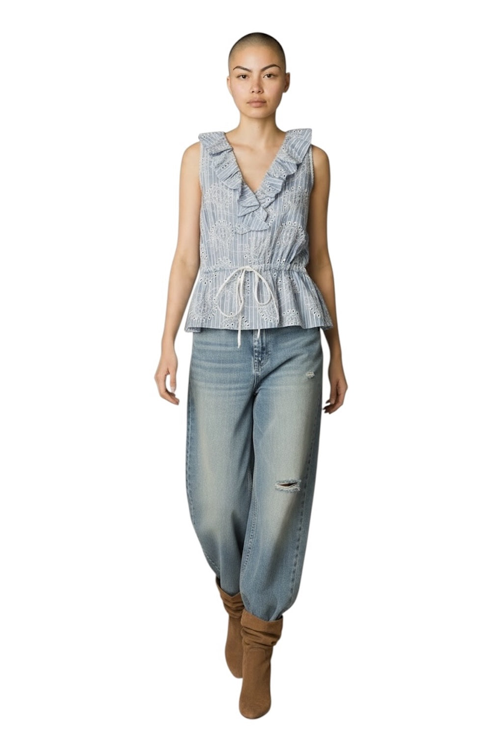 Vicolo light blue top