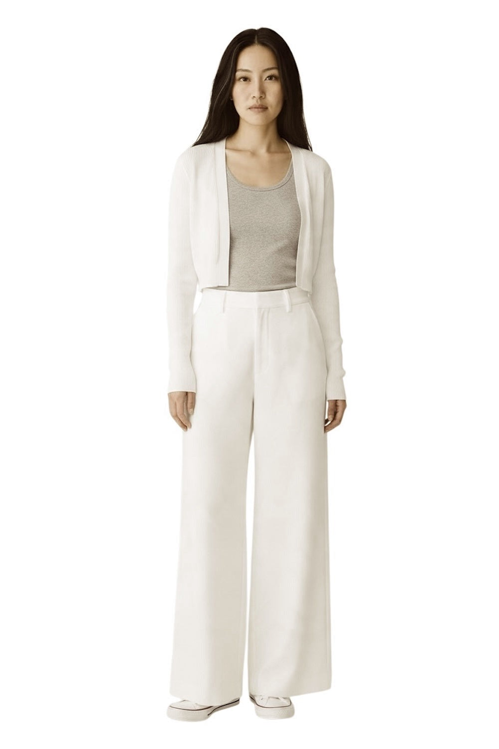 Vicolo white cardigan