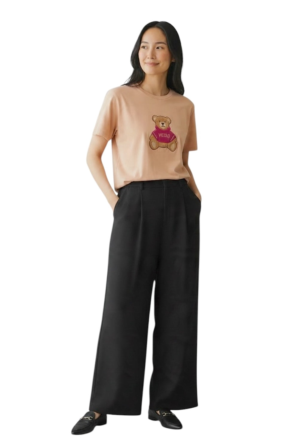 Vicolo bear pink t-shirt