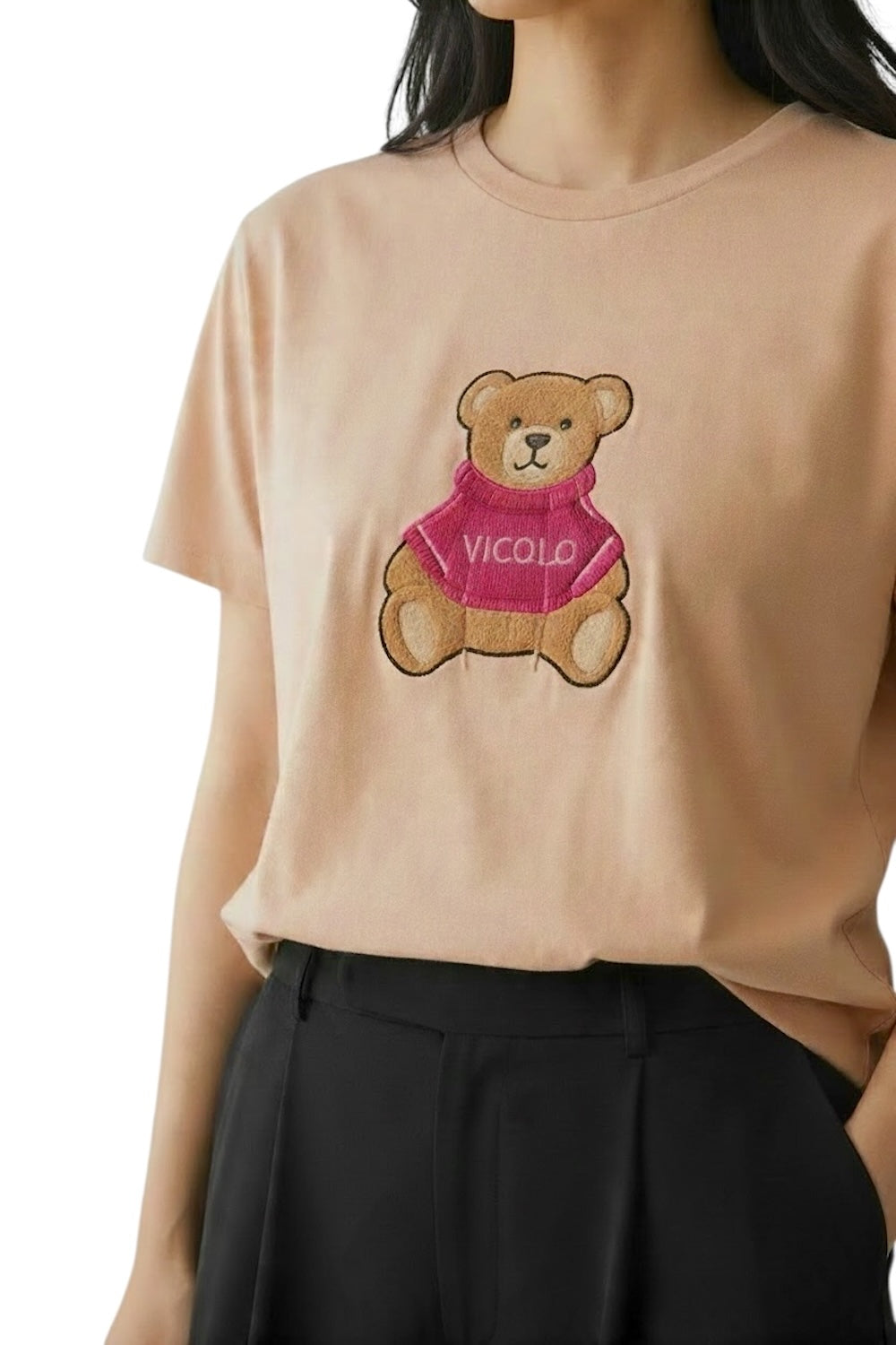 Vicolo bear pink t-shirt