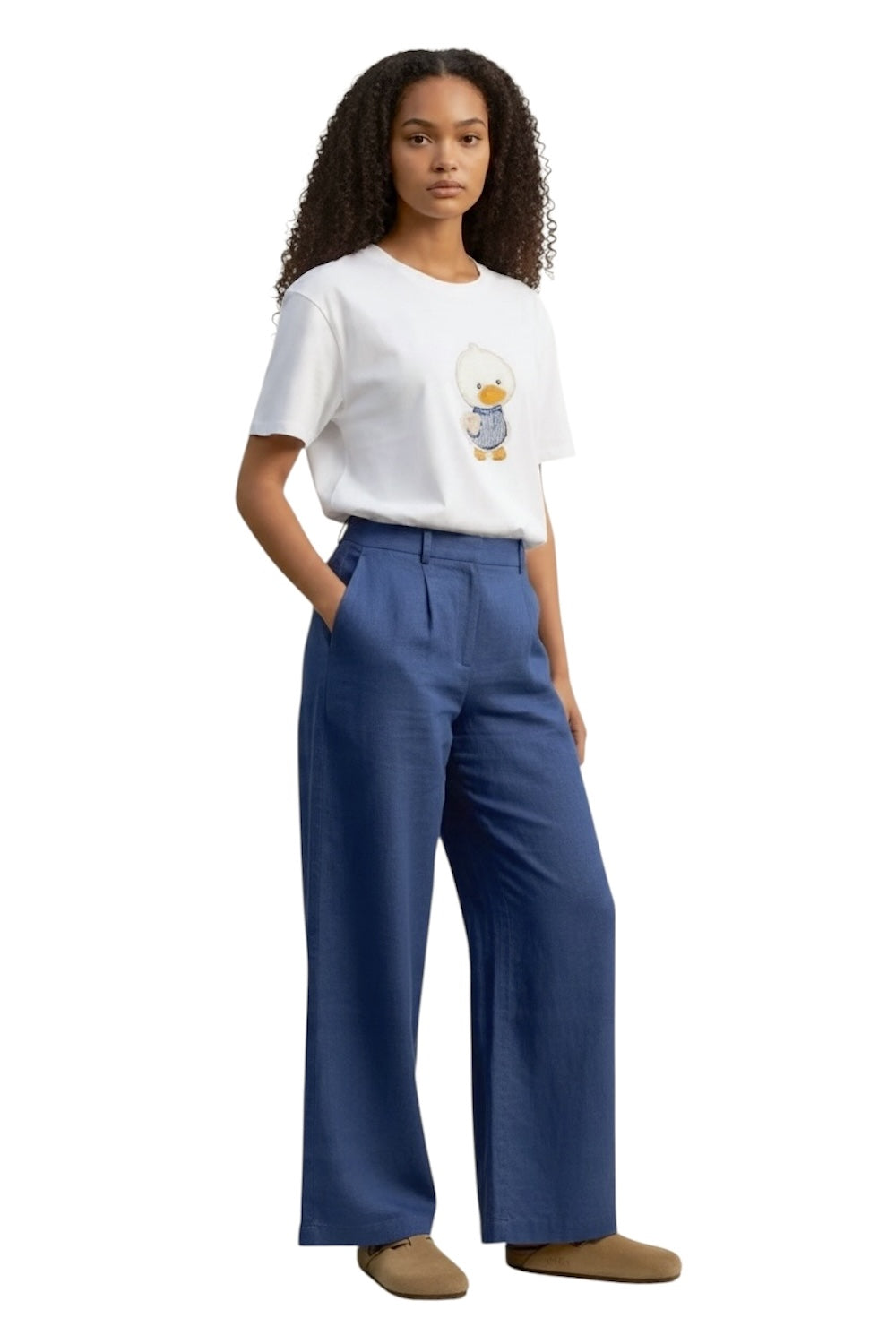 Vicolo flee white t-shirt
