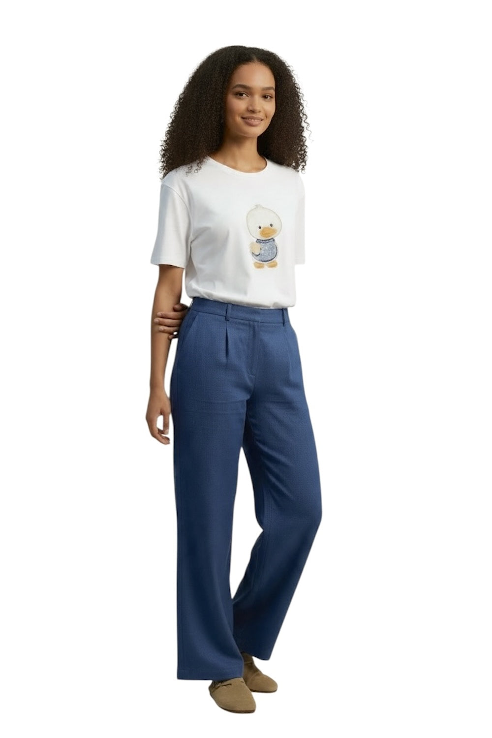 Vicolo flee white t-shirt