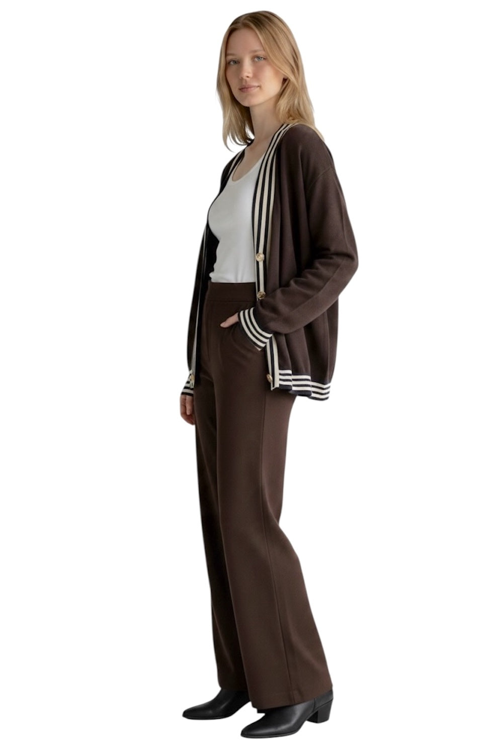 Vicolo braune Strickjacke