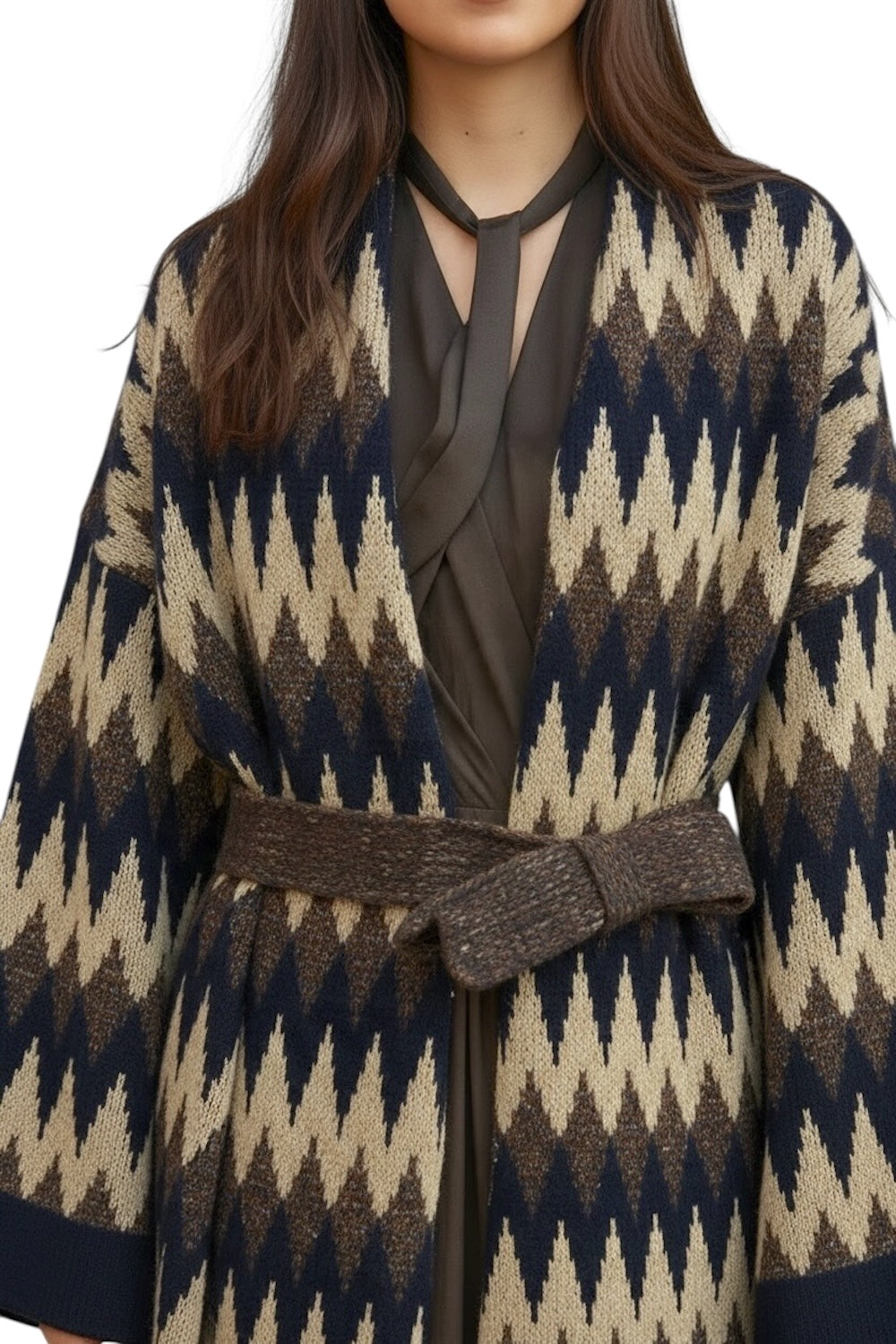 Cardigan lungo multicolor Vicolo