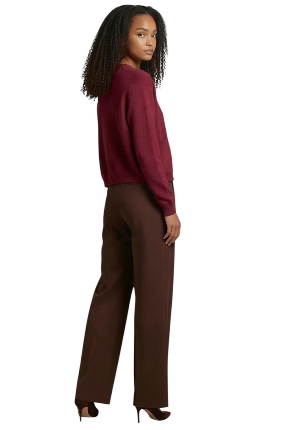 Vicolo jewel bordeaux cardigan