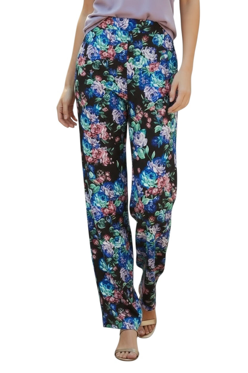 Kontatto black print pants