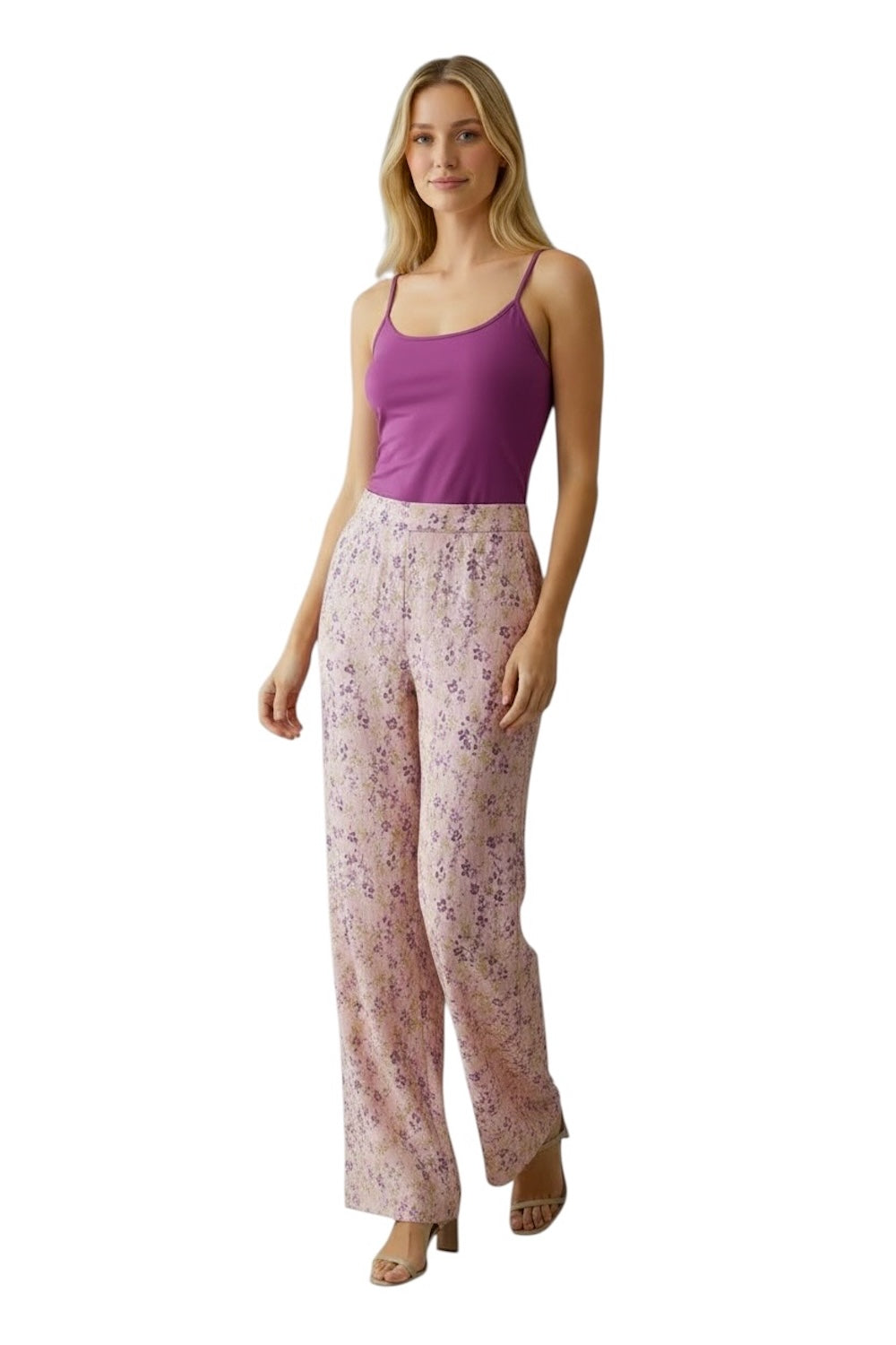 Saiph floral pink print pants