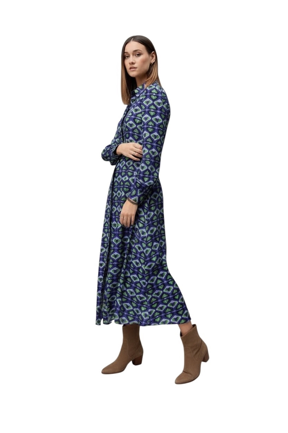 Dixie purple chemisier dress