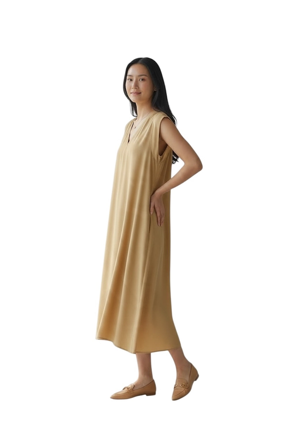 Dixie-Taupe-Kleid