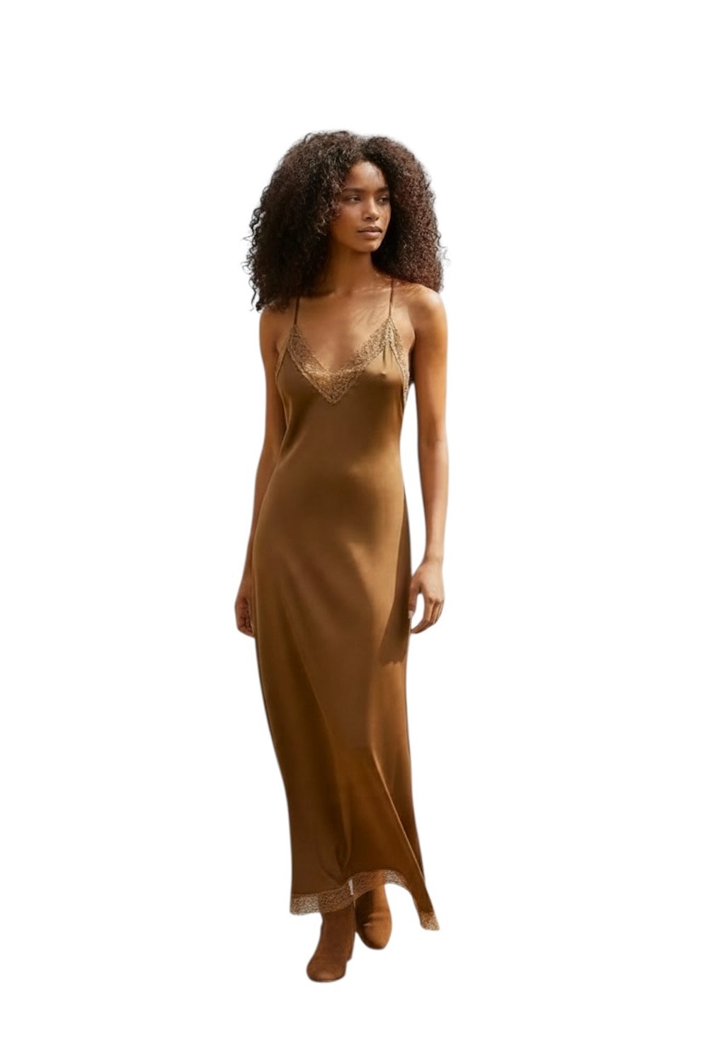 Dixie Kleid in Cognac
