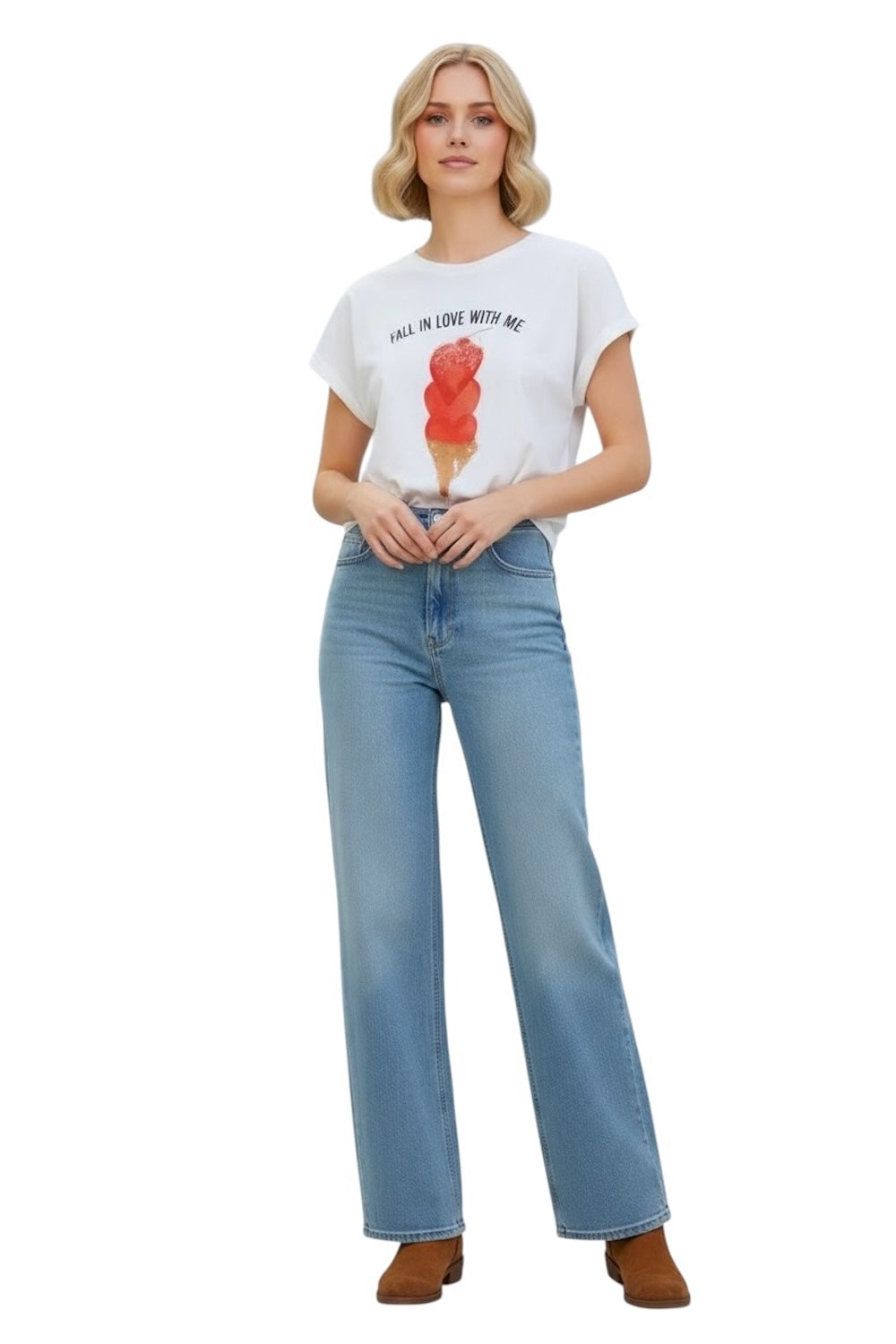weißes Dixie-T-Shirt