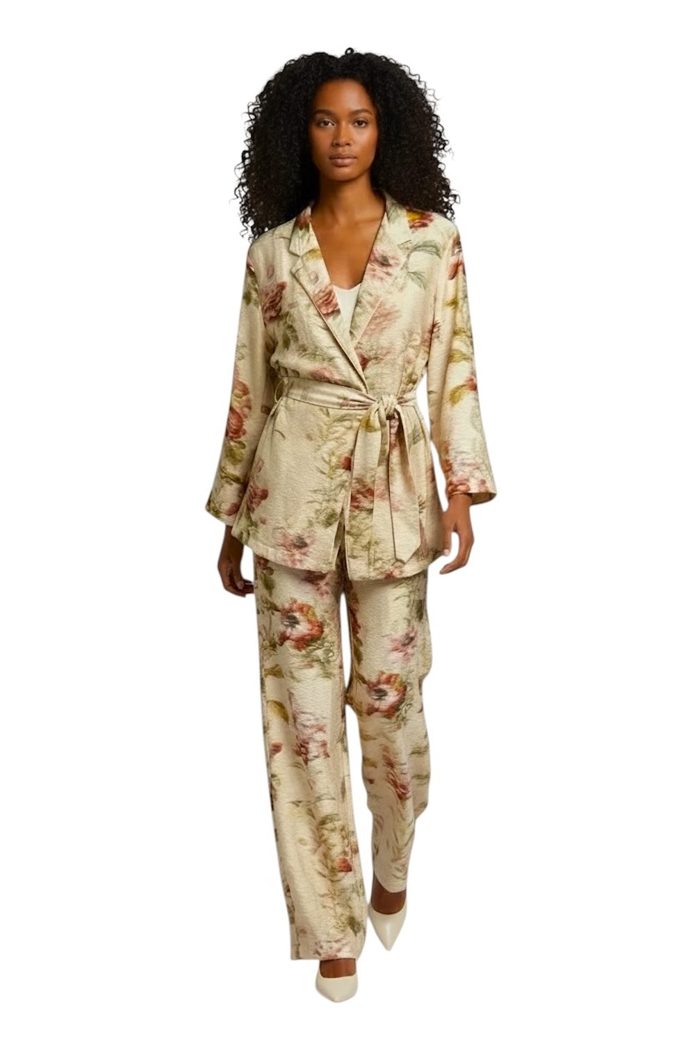 Giacca kimono Dixie beige