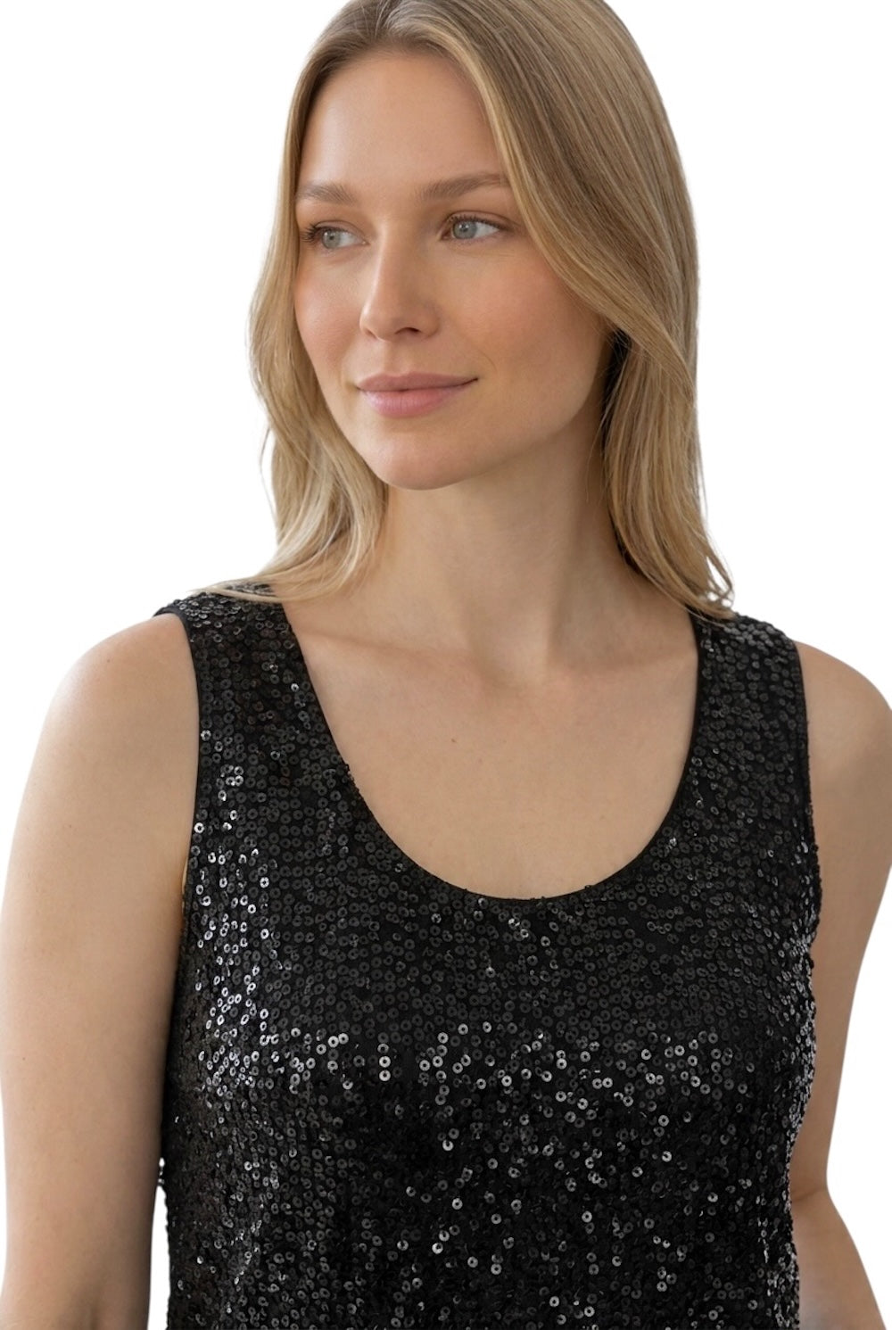 Susy Mix black glitter top