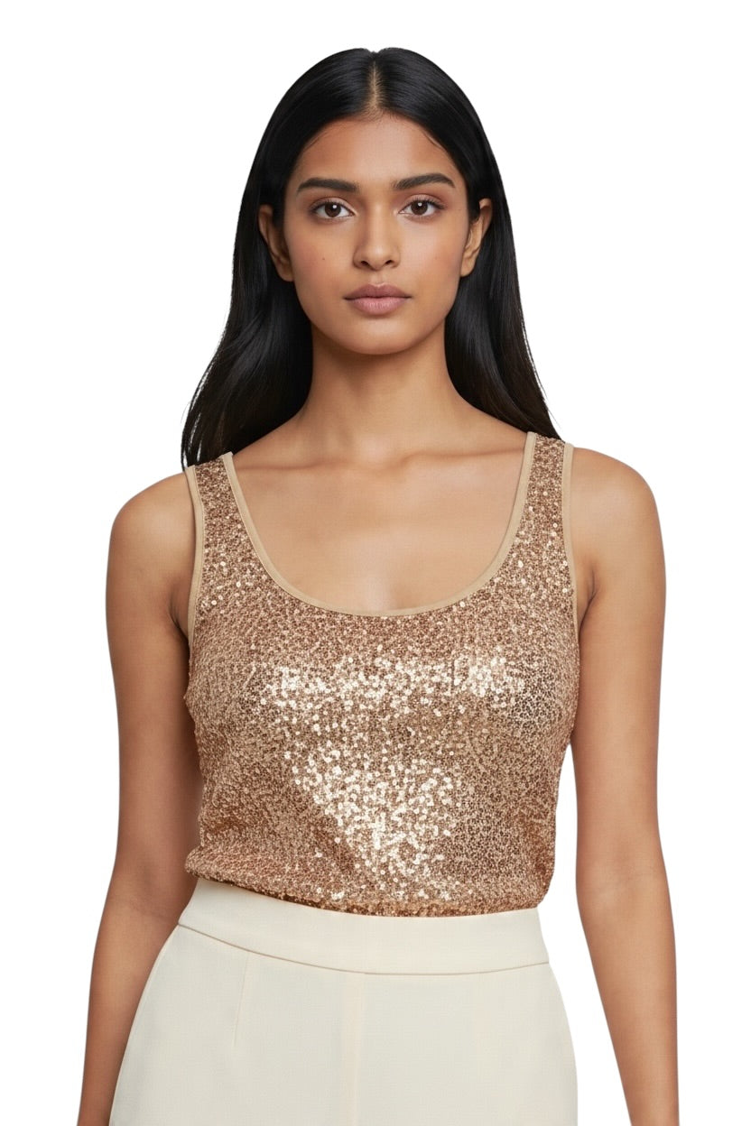Susy Mix pinkes Glitzer-Top