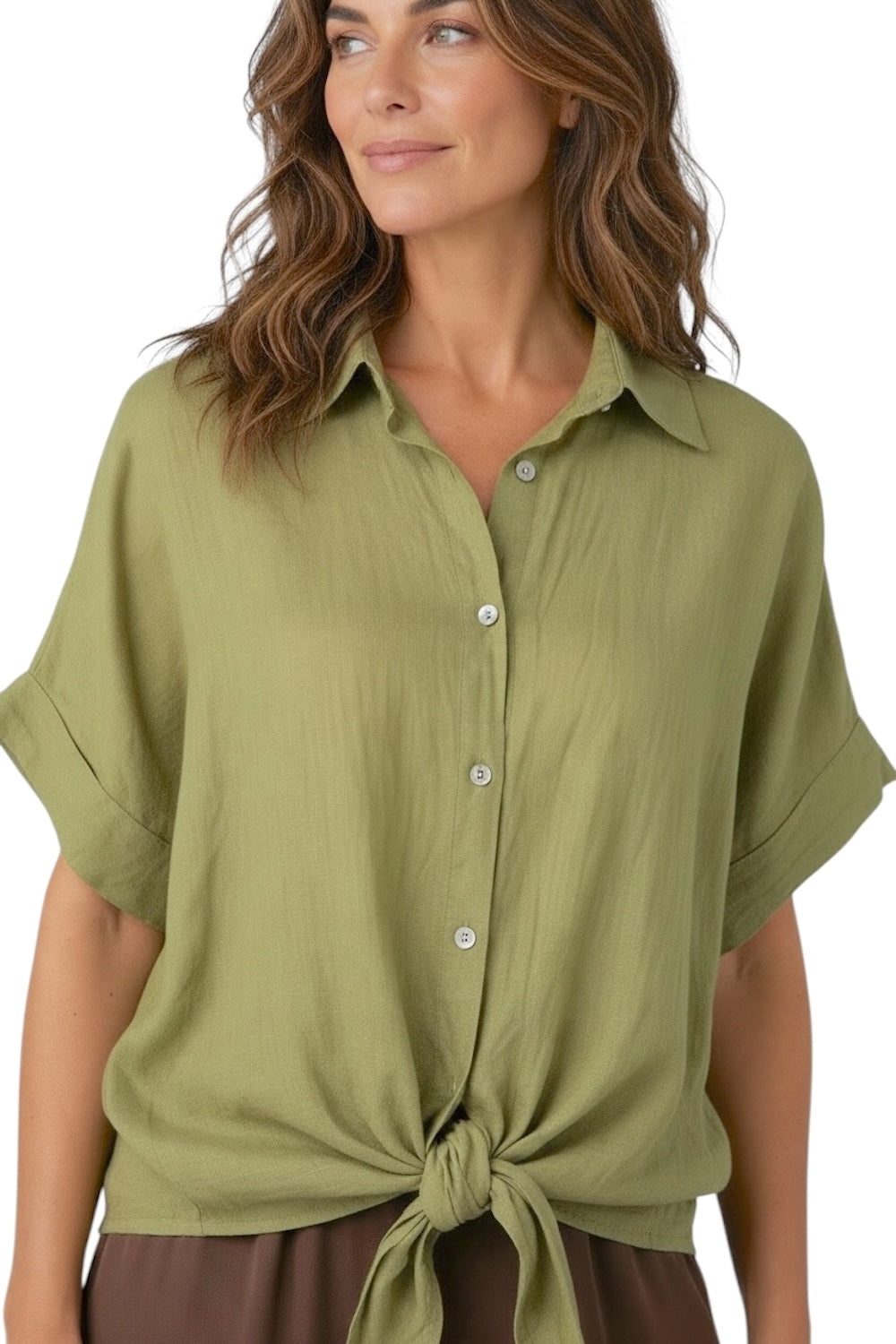 Susy Mix olive green shirt
