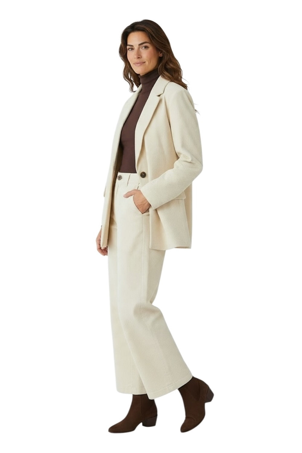 Pantaloni color crema Saiph