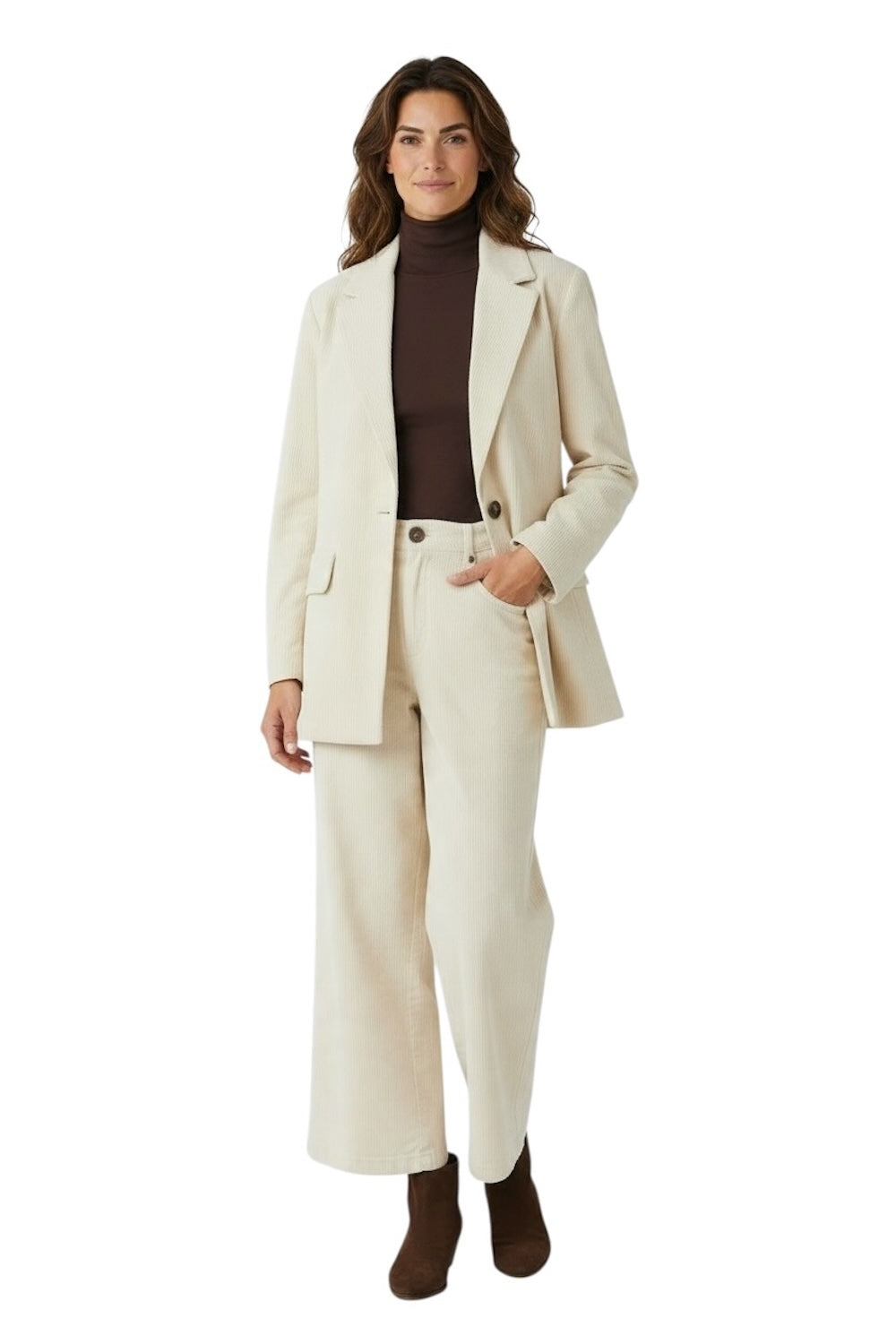 Pantaloni color crema Saiph