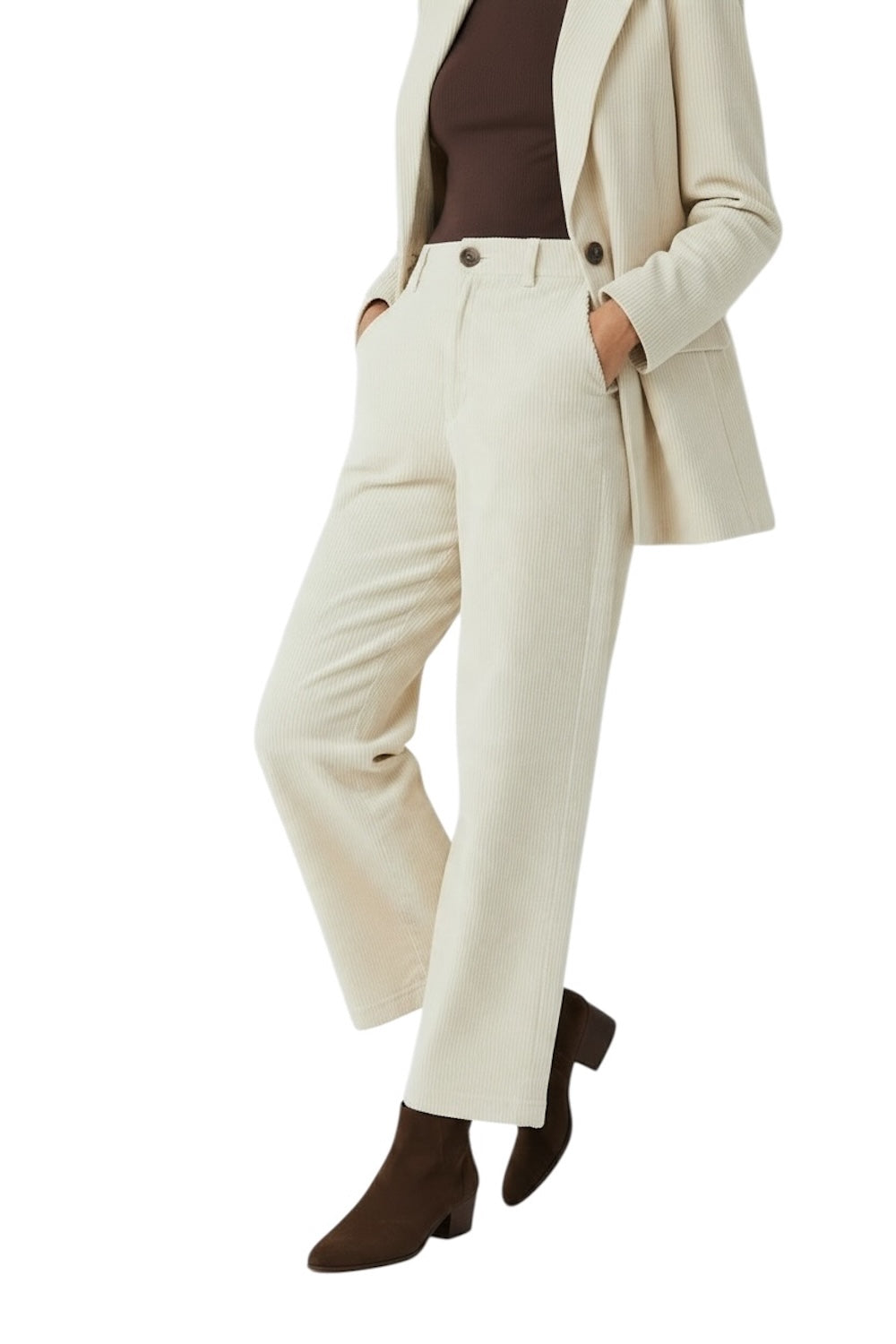 Pantaloni color crema Saiph
