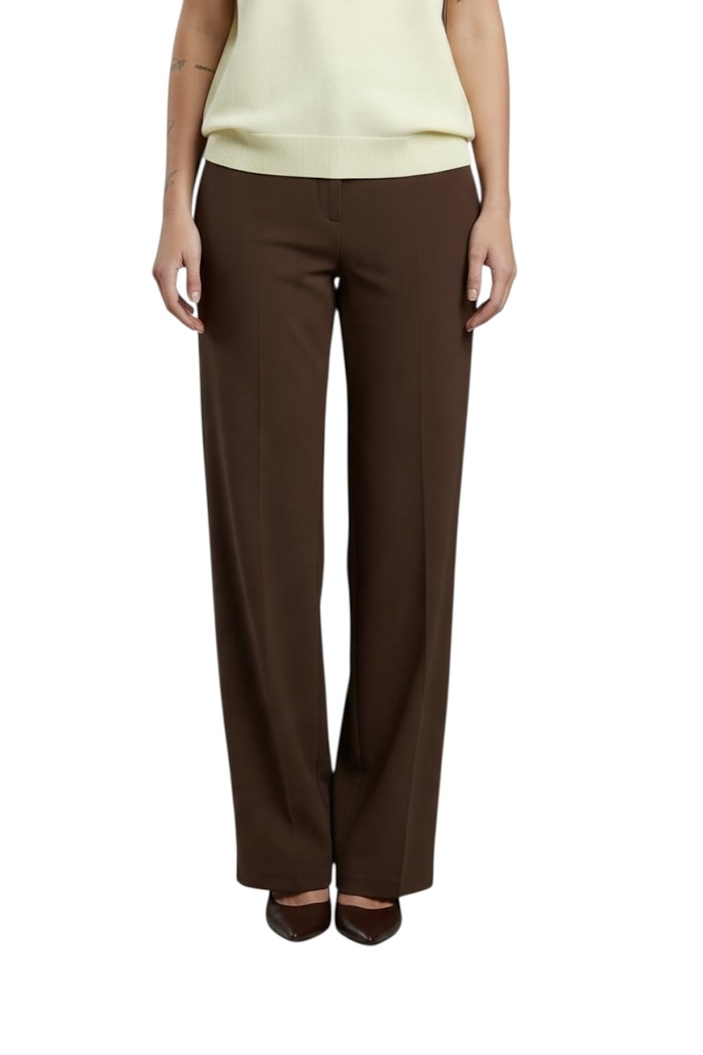 Pantaloni marroni Susy Mix