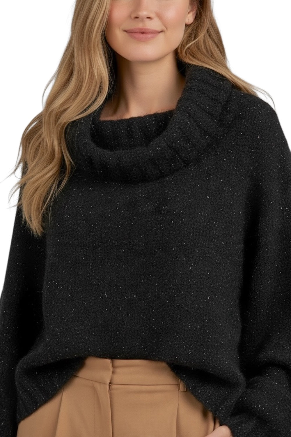 Kontatto schwarzer Glitzerpullover