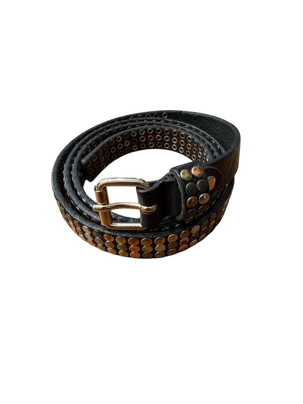 DA.D black gold silver bronze belt