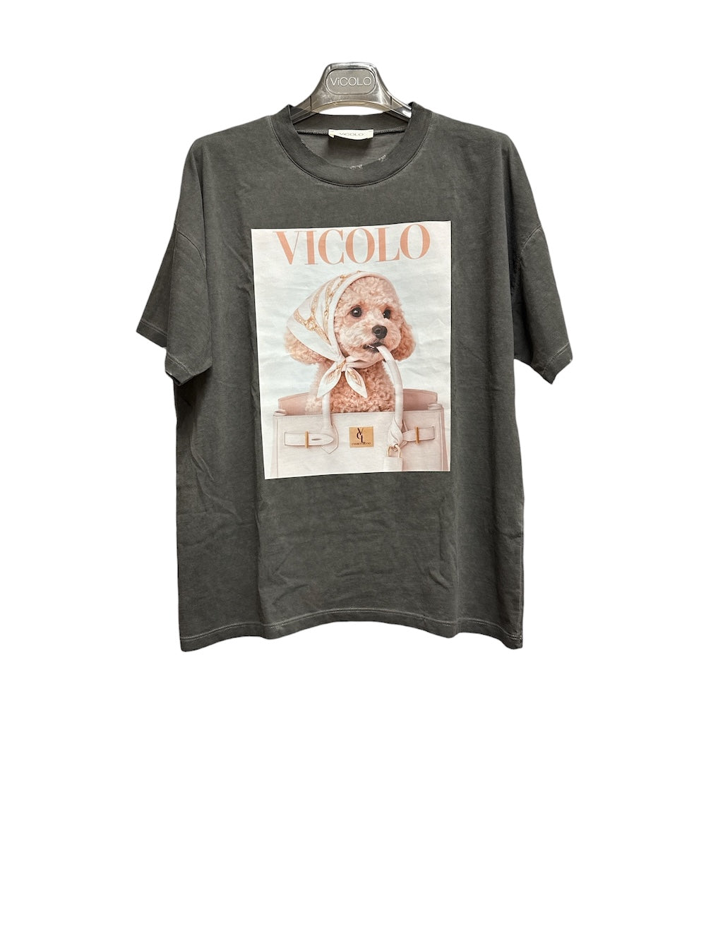 Vicolo dark grey t-shirt