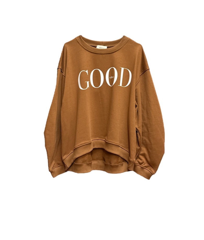 Vicolo chocolate sweatshirt